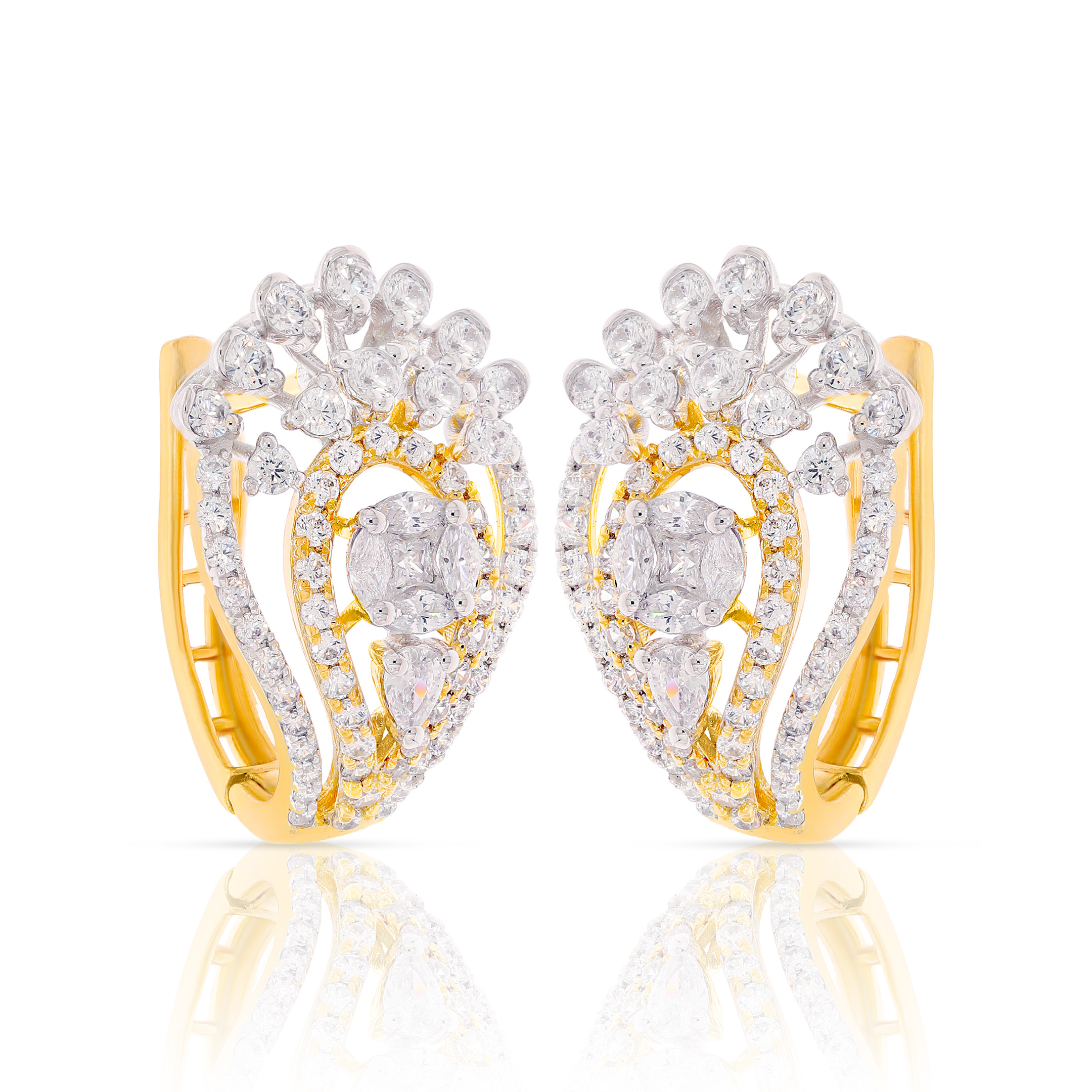 Diamond bali deals earrings designs